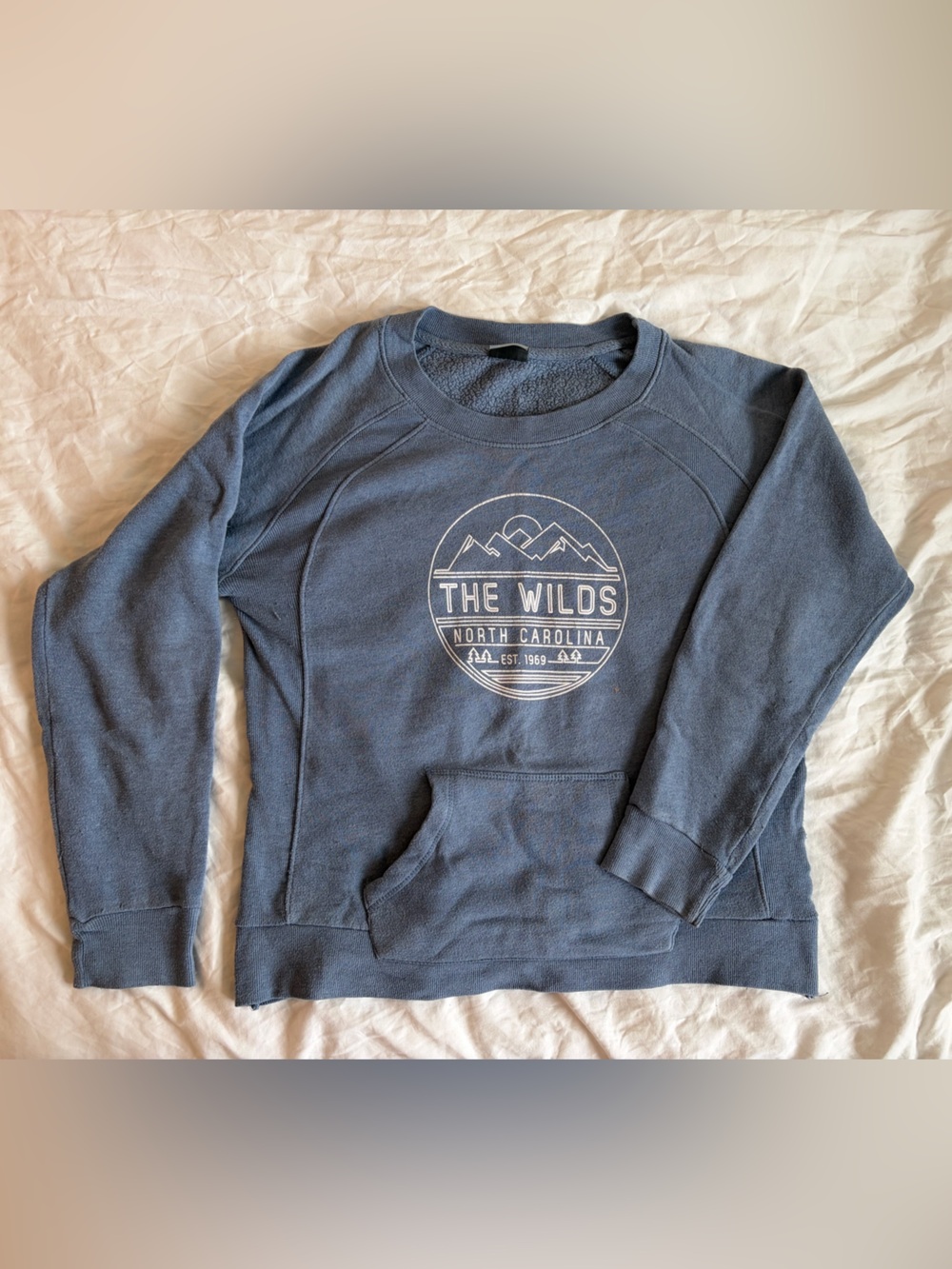 MV Sport Blue Crewneck Sweatshirt with 'The Wilds' Graphic